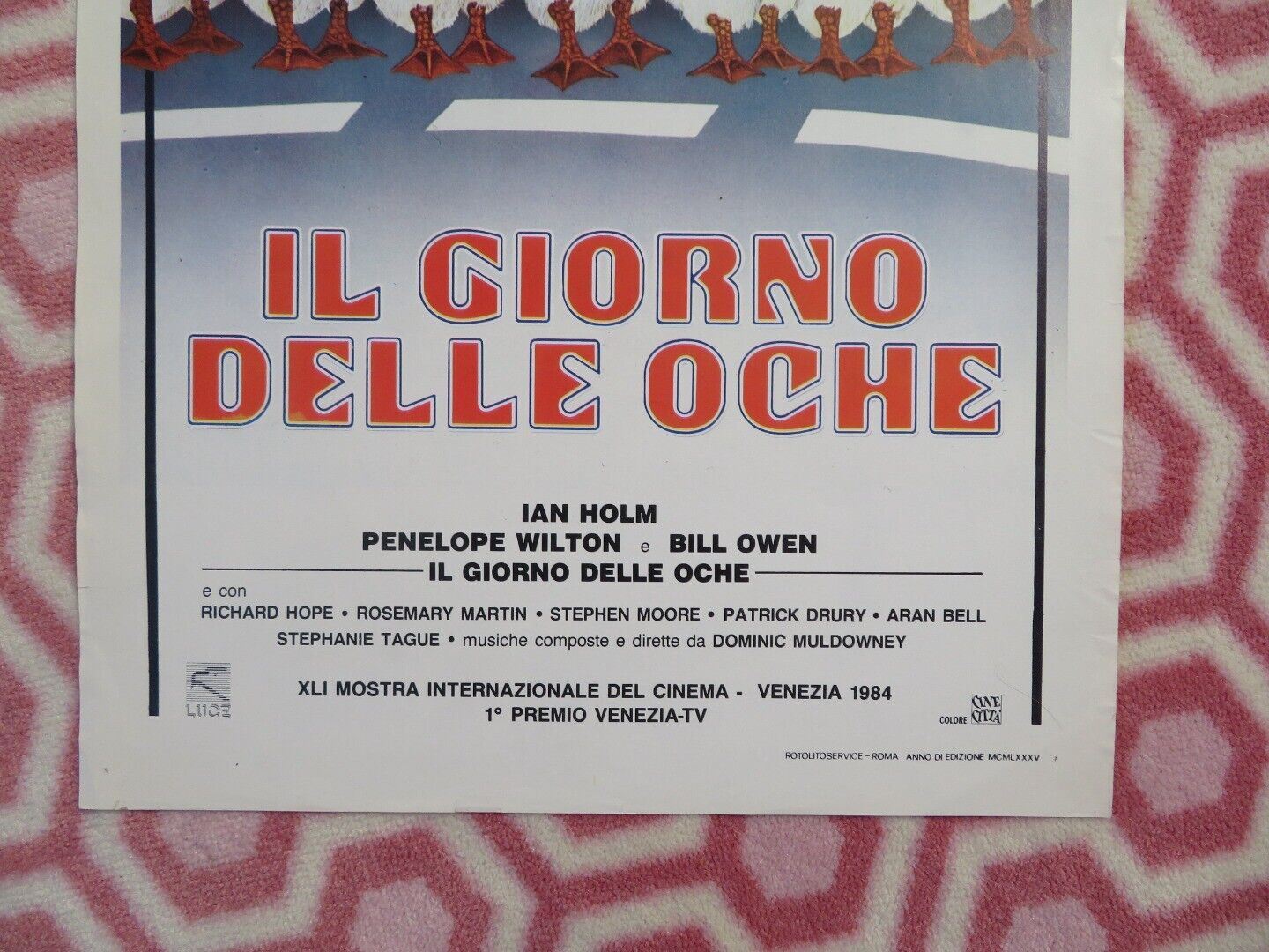 IL GIORNO DELLE OCHE/ Singleton's Pluck ITALIAN LOCANDINA (27.5"x13") POSTER '84 Movie posters