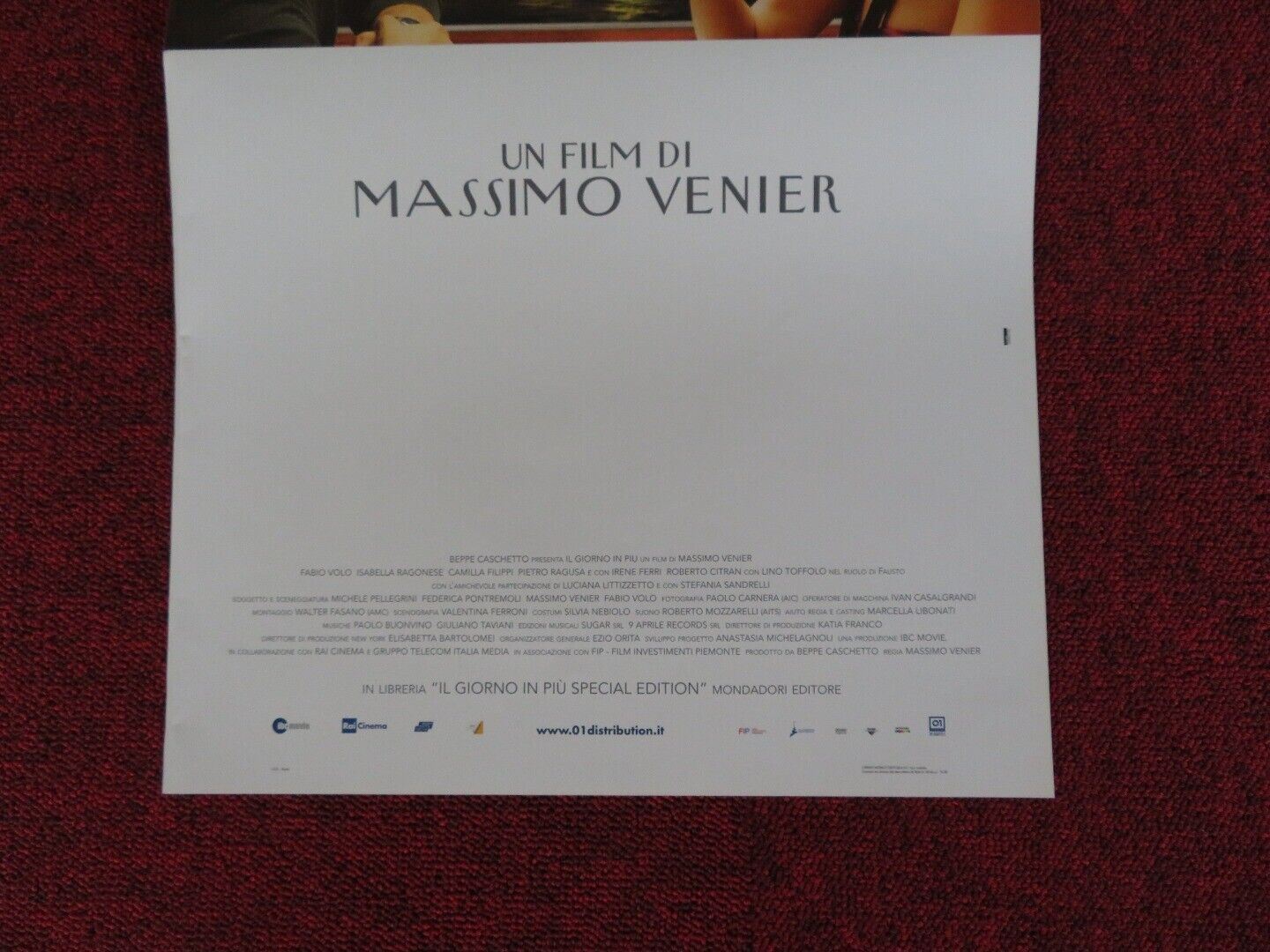 IL GIORNO IN PIU / one day more ITALIAN LOCANDINA (27"x12.5") POSTER 2011 - Rendezvous Cinema