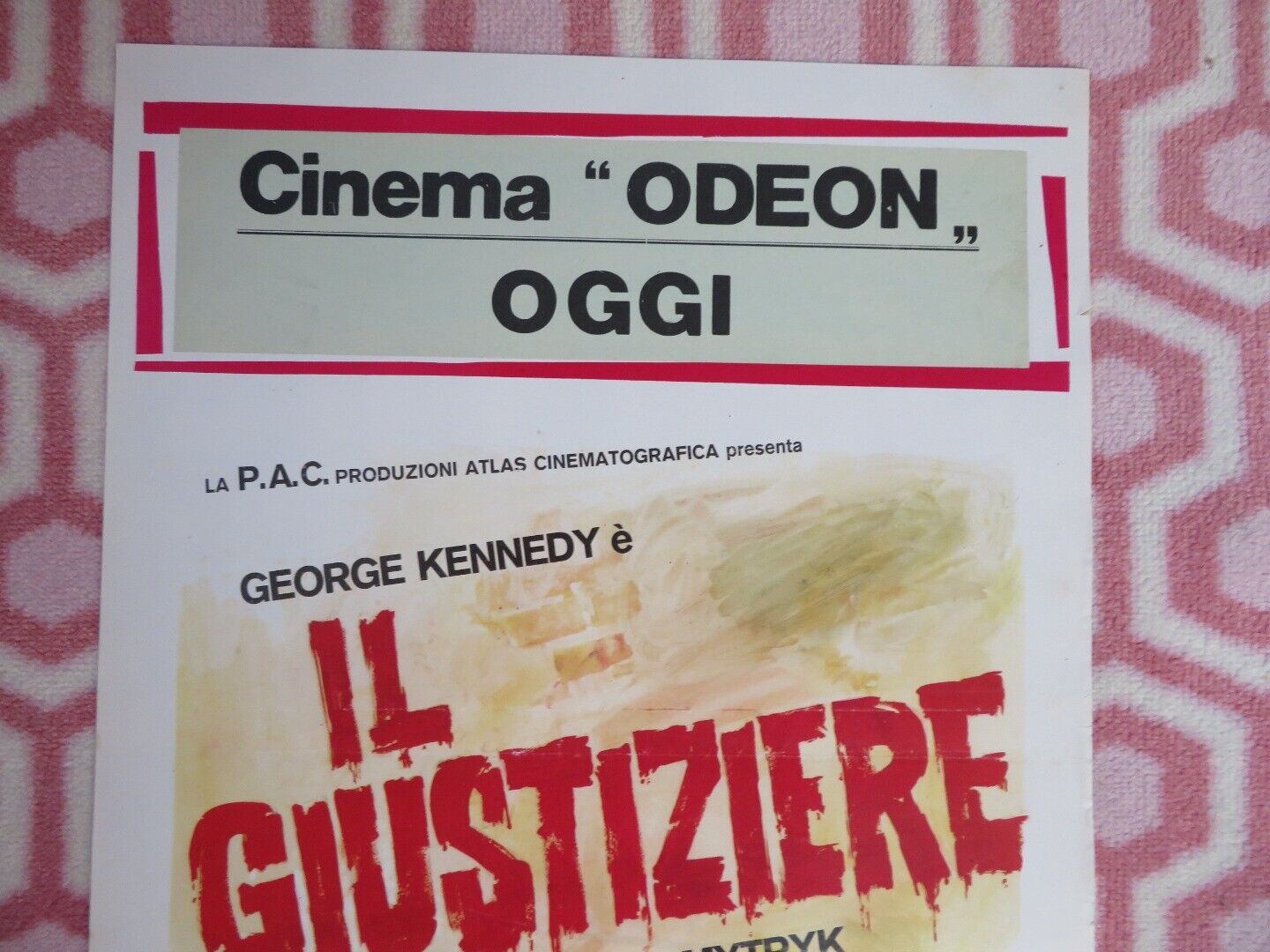 IL GIUSTIZIERE / The 'Human' Factor ITALIAN LOCANDINA (27"x13") POSTER 1975 Movie posters
