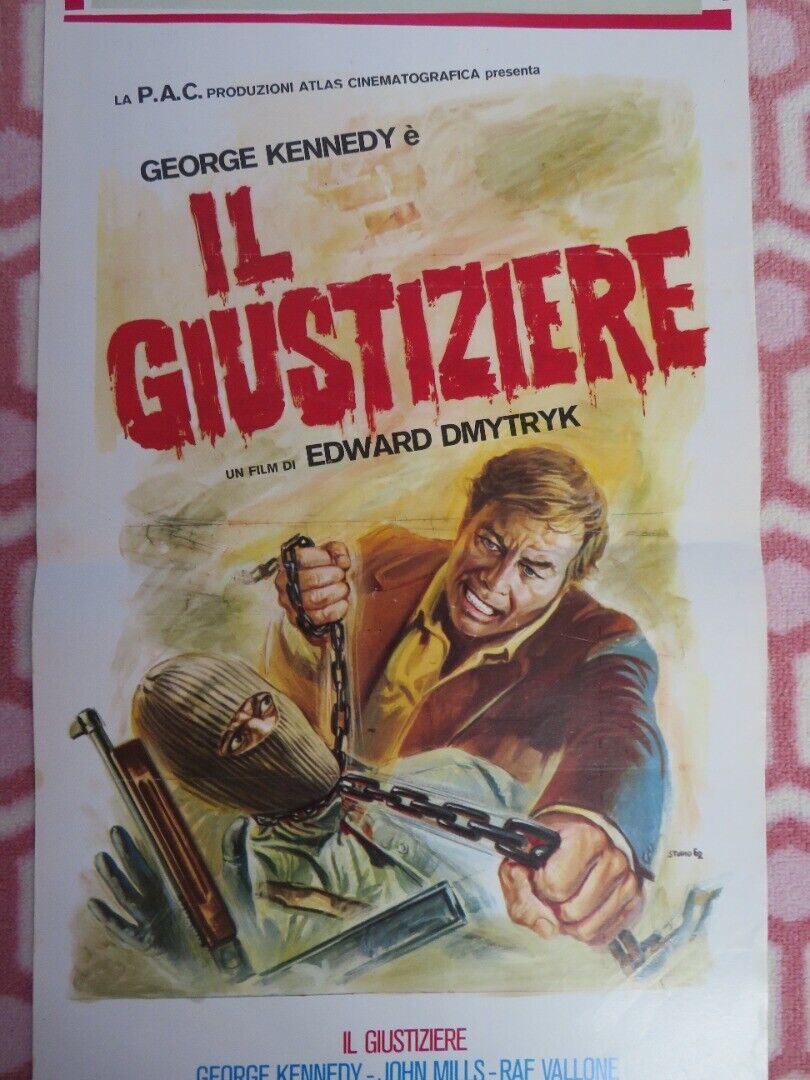 IL GIUSTIZIERE / The 'Human' Factor ITALIAN LOCANDINA (27"x13") POSTER 1975 Movie posters