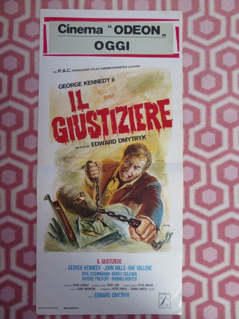 IL GIUSTIZIERE / The 'Human' Factor ITALIAN LOCANDINA (27"x13") POSTER 1975 Movie posters