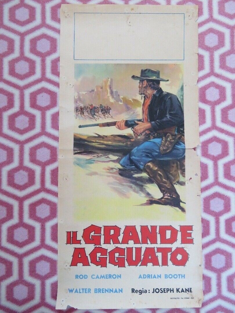 IL GRANDE AGGUATO / Brimstone ITALIAN LOCANDINA (27" x 13") POSTER ROB CAMERON Movie posters