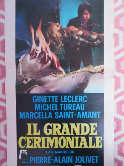 IL GRANDE CERIMONIALE/ Weird Weirdo ITALIAN LOCANDINA (27.5"x13") POSTER 1969 - Rendezvous Cinema