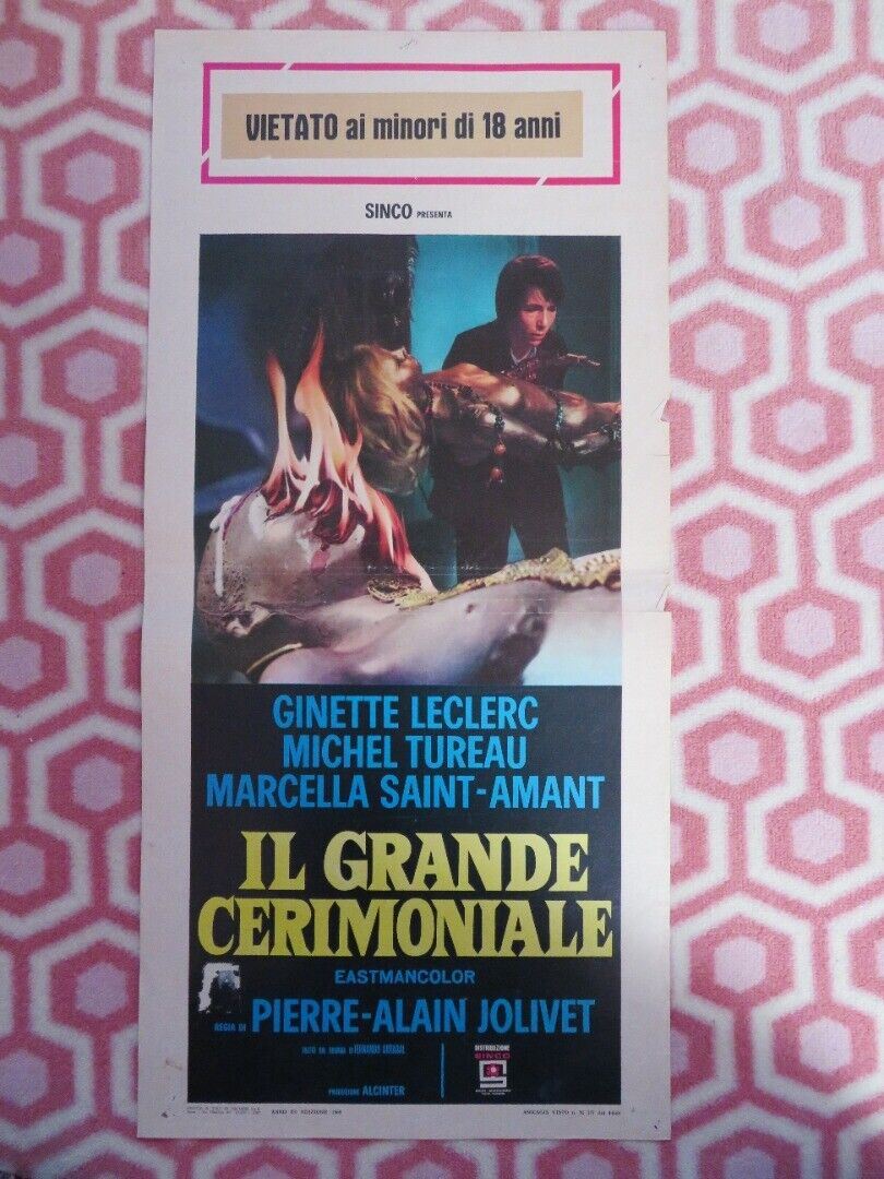 IL GRANDE CERIMONIALE/ Weird Weirdo ITALIAN LOCANDINA (27.5"x13") POSTER 1969 - Rendezvous Cinema