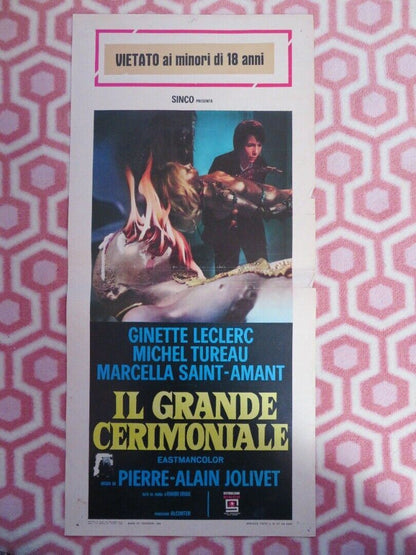 IL GRANDE CERIMONIALE/ Weird Weirdo ITALIAN LOCANDINA (27.5"x13") POSTER 1969 - Rendezvous Cinema