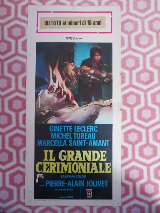 IL GRANDE CERIMONIALE/ Weird Weirdo ITALIAN LOCANDINA (27.5"x13") POSTER 1969 - Rendezvous Cinema