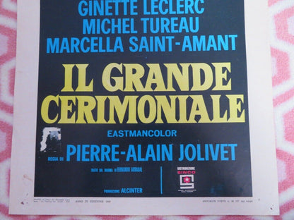 IL GRANDE CERIMONIALE/ Weird Weirdo ITALIAN LOCANDINA (27.5"x13") POSTER 1969 - Rendezvous Cinema