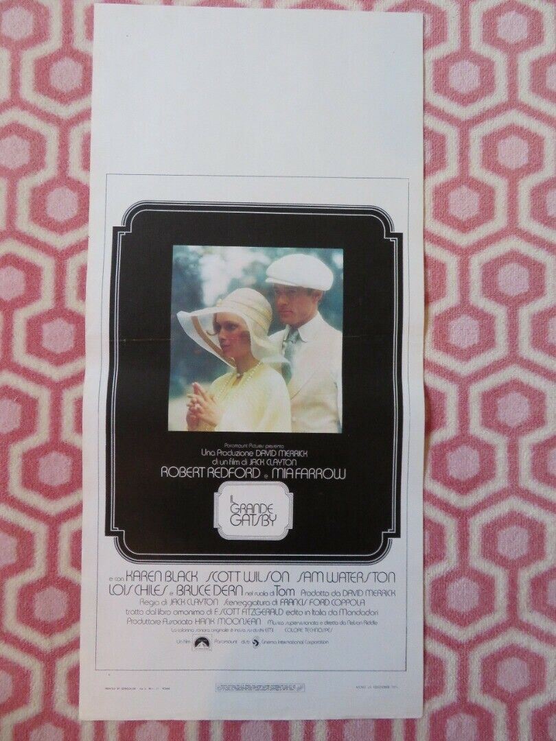 IL GRANDE GATSBY / The Great Gatsby ITALIAN LOCANDINA (27.5"x13") POSTER 1974 Movie posters
