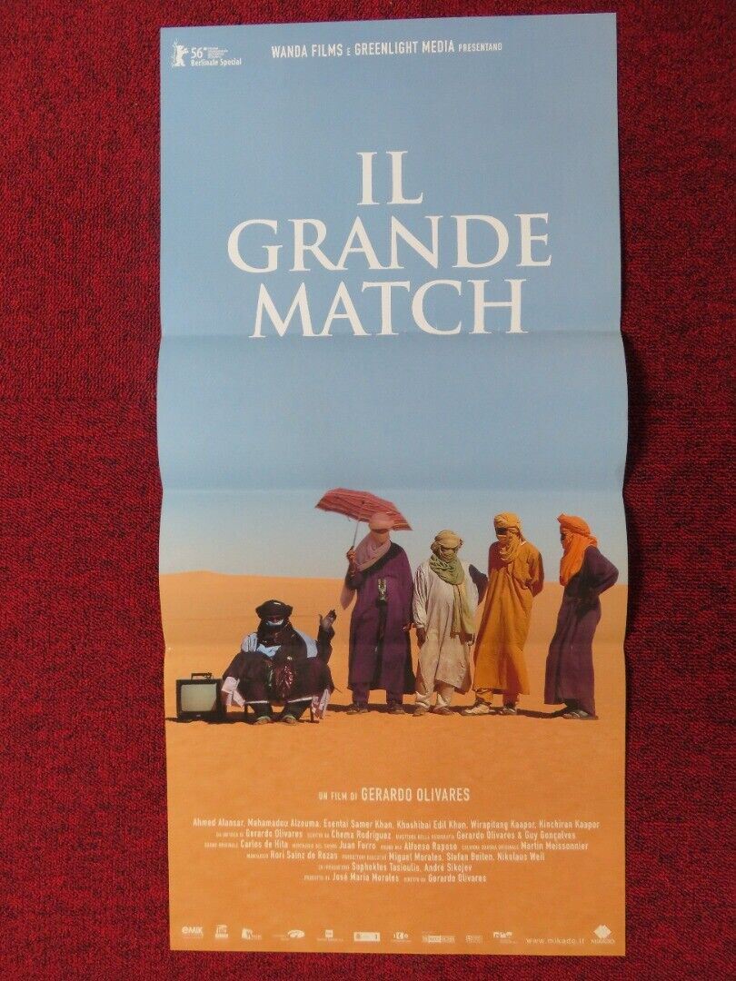 IL GRANDE MATCH ITALIAN LOCANDINA (26.5"x13") POSTER MAHAMADOU ALZOUMA 2006 Movie posters