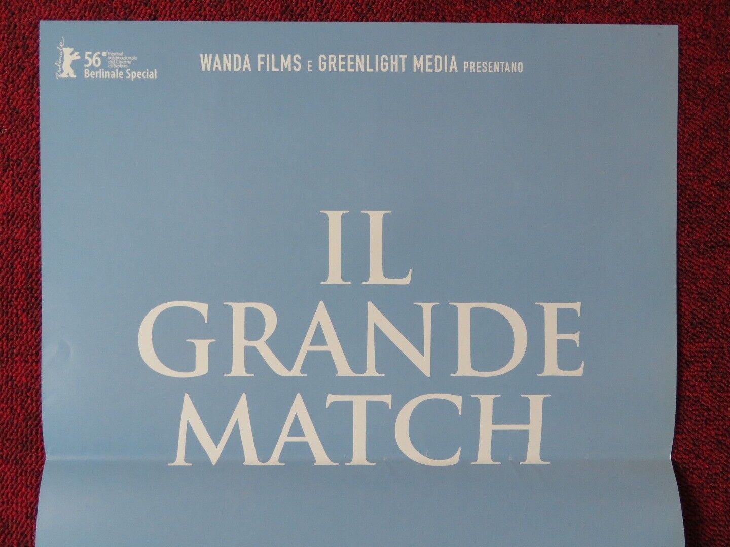 IL GRANDE MATCH ITALIAN LOCANDINA (26.5"x13") POSTER MAHAMADOU ALZOUMA 2006 Movie posters