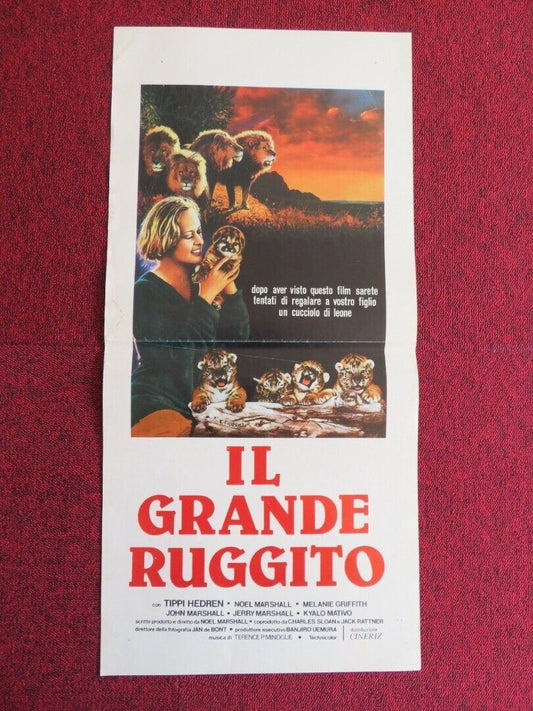 IL GRANDE RUGGITO / Roar ITALIAN LOCANDINA(27.5"x13") POSTER 1981 Movie posters