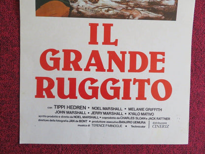 IL GRANDE RUGGITO / Roar ITALIAN LOCANDINA(27.5"x13") POSTER 1981 Movie posters