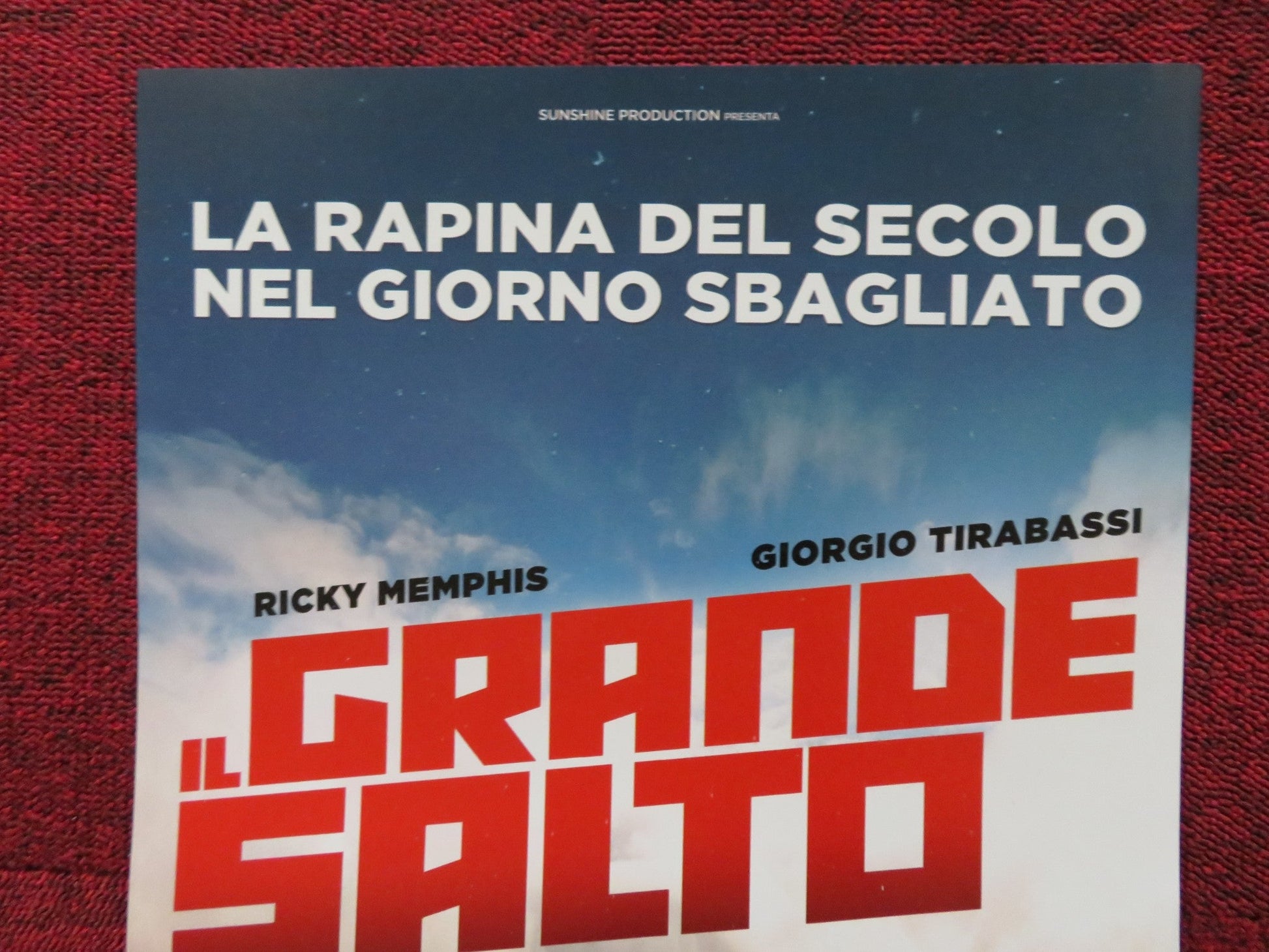 IL GRANDE SALTO ITALIAN LOCANDINA POSTER RICKY MEMPHIS GIORGIO TIRABASSI 2019 Rendezvous Cinema Movie posters