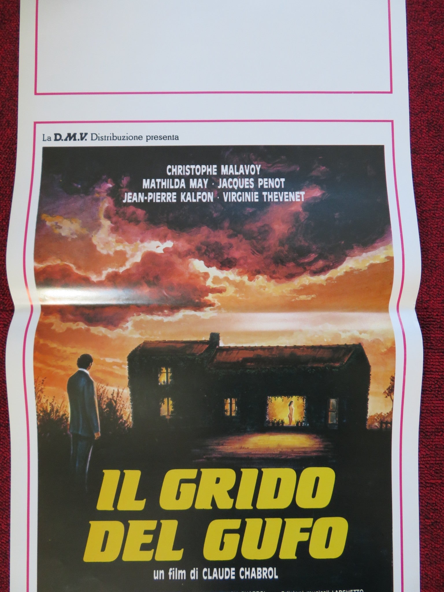 IL GRIDO DEL GUFO ITALIAN LOCANDINA (27.5"x13") POSTER CHRISTOPHE MALAVOY 1988 Rendezvous Cinema Movie posters