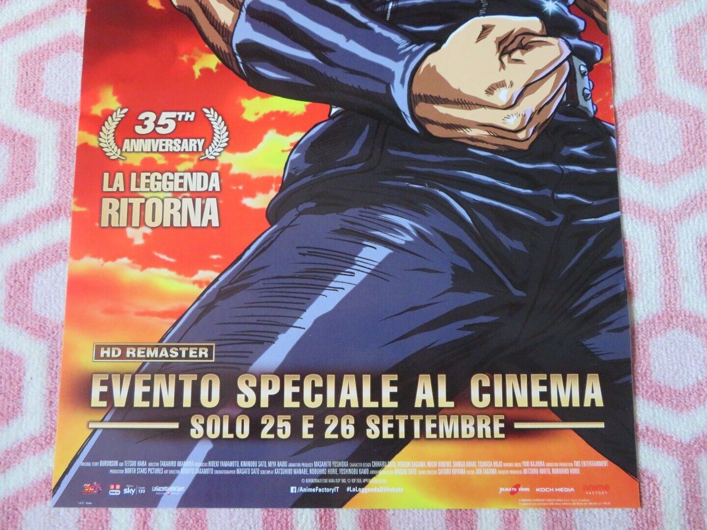 IL GUERRIERO LA LEGGENDA DI HOKUTO ITALIAN LOCANDINA (27"x12.5") POSTER '06 Movie posters