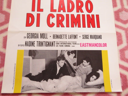 IL LADRO DI CRIMINI/ Crime Thief ITALIAN LOCANDINA (27.5"x 13") POSTER 1969 Rendezvous Cinema Movie posters
