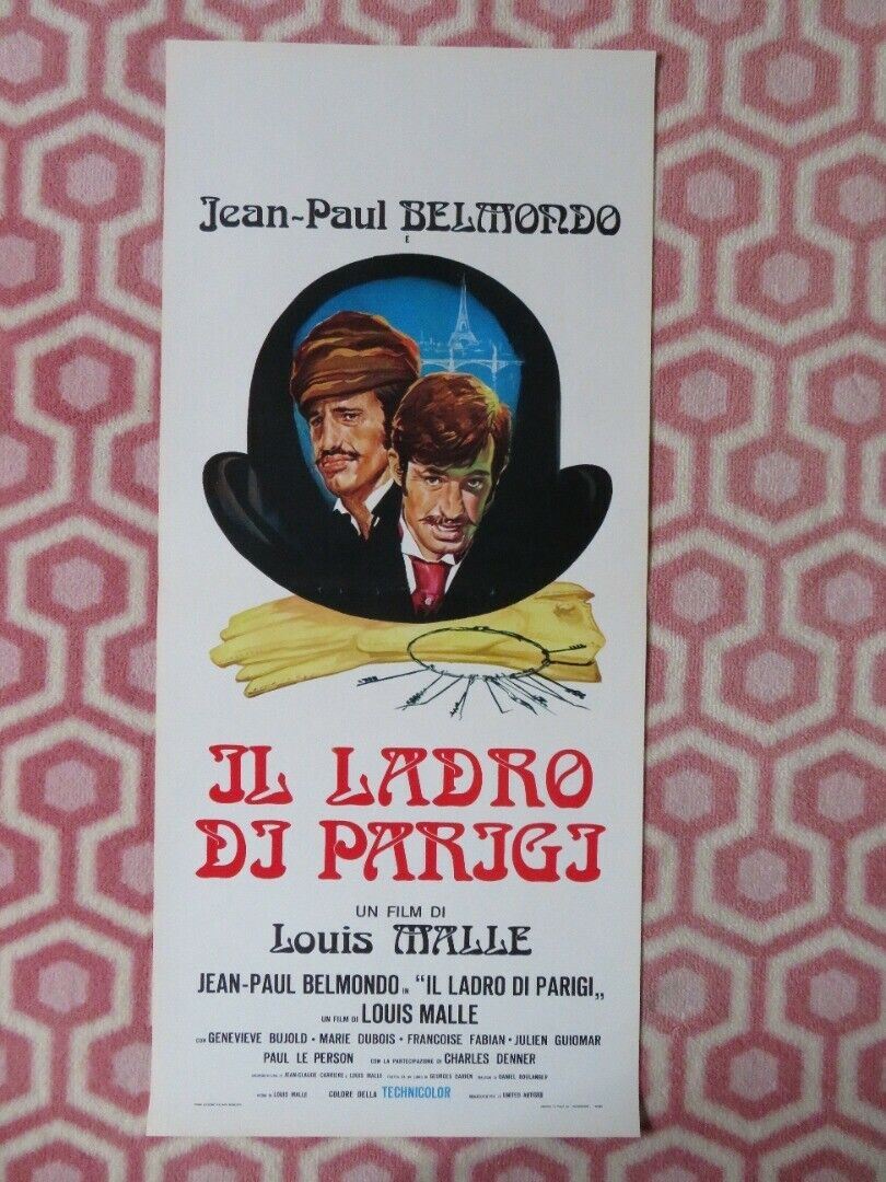 IL LADRO DI PARIGI / The Thief ITALIAN LOCANDINA (27.5"x12.5") POSTER 1967 Movie posters