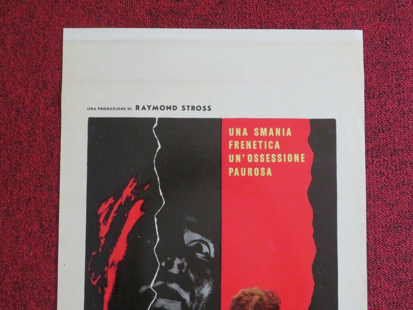 IL LIMITE DELLA VERGOGNA ITALIAN LOCANDINA (27.5"x13") POSTER R TODD 1963 Movie posters