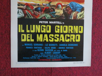 IL LUNGO GIORNO DEL MASSACRO ITALIAN LOCANDINA (27.5"x13") POSTER 1968 Movie posters