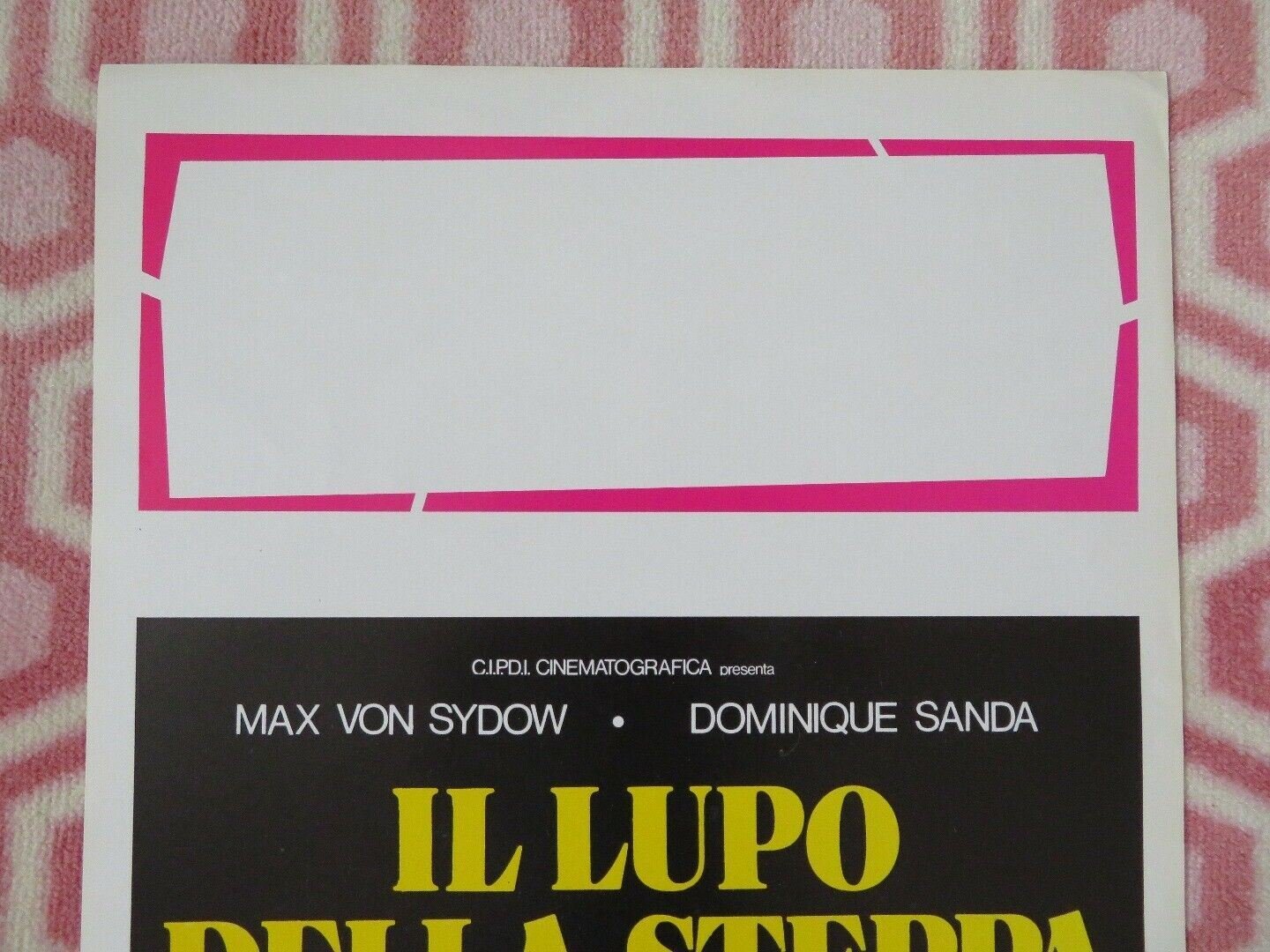 IL LUPO DELLA STEPPA / Steppenwolf ITALIAN LOCANDINA (27.5"x 13") POSTER 1974 Movie posters