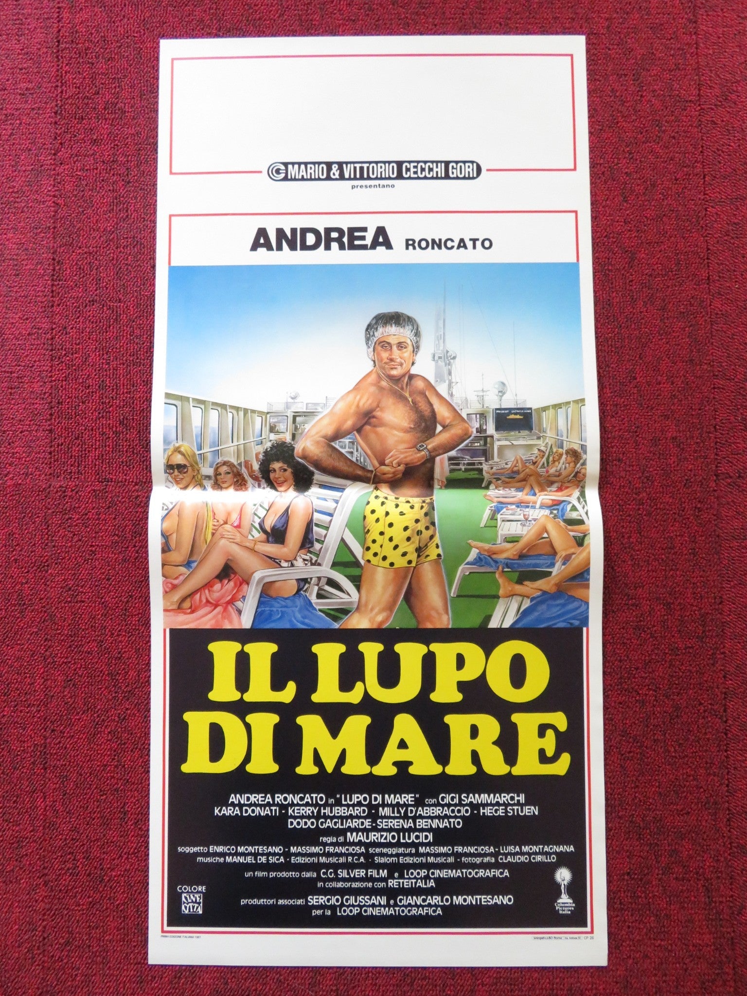IL LUPO DI MARE ITALIAN LOCANDINA POSTER ANDREA RONCATO GIGI SAMMARCHI 1987 Rendezvous Cinema Movie posters