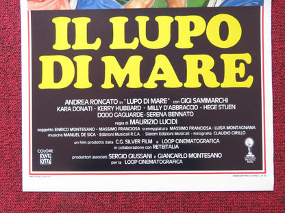IL LUPO DI MARE ITALIAN LOCANDINA POSTER ANDREA RONCATO GIGI SAMMARCHI 1987 Rendezvous Cinema Movie posters