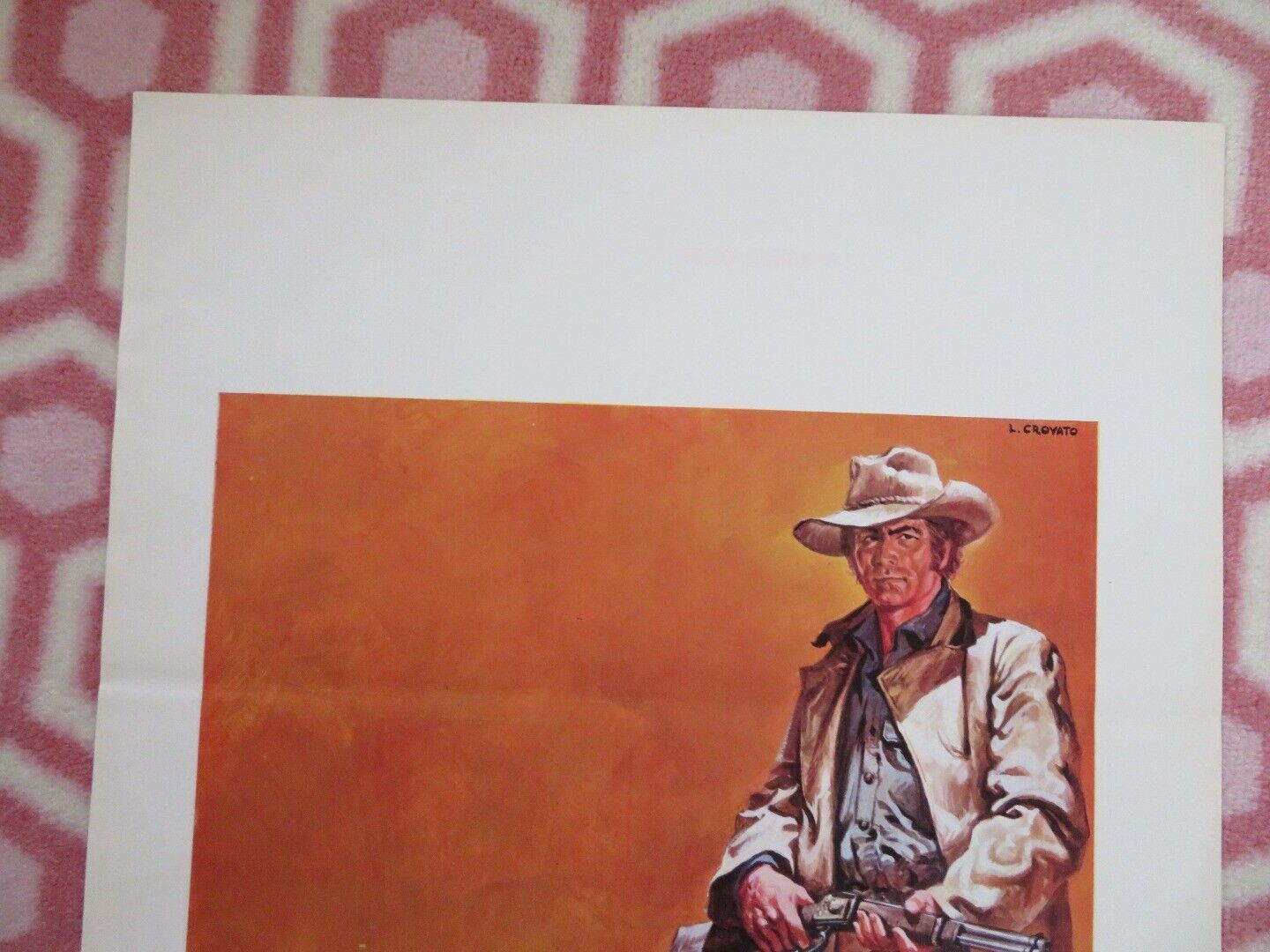IL MAGNIFICO TEXANO ITALIAN LOCANDINA (27.5"x13") POSTER GLENN SAXON 1967 - Rendezvous Cinema