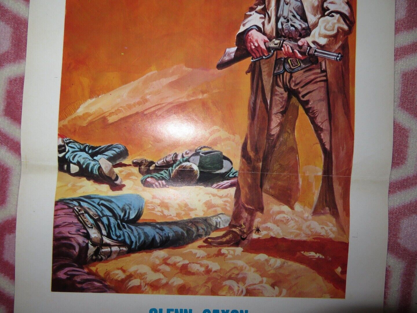 IL MAGNIFICO TEXANO ITALIAN LOCANDINA (27.5"x13") POSTER GLENN SAXON 1967 - Rendezvous Cinema