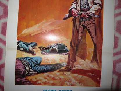 IL MAGNIFICO TEXANO ITALIAN LOCANDINA (27.5"x13") POSTER GLENN SAXON 1967 - Rendezvous Cinema