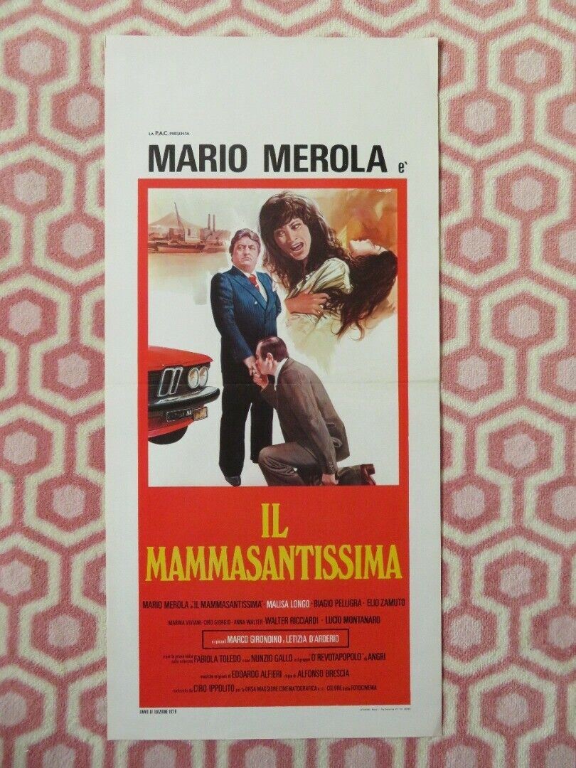 IL MAMMASANTISSIMA ITALIAN LOCANDINA (27.5"x13") POSTER 1979 Movie posters