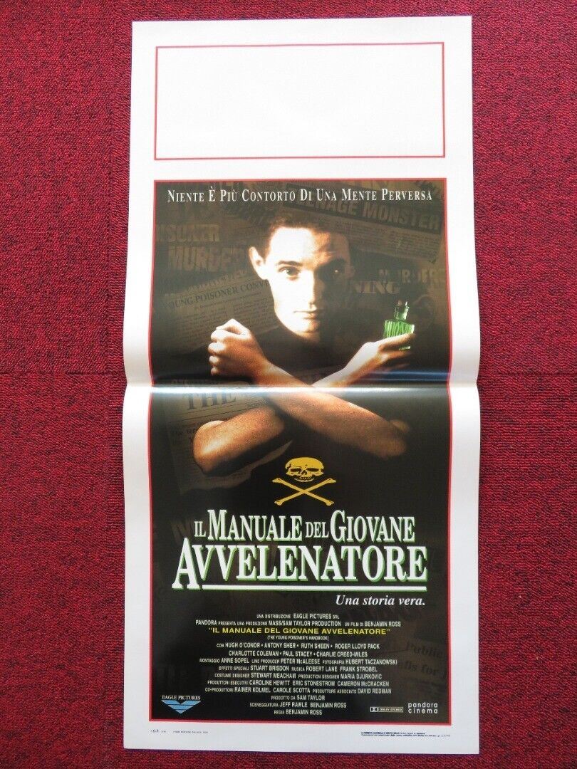 IL MANUALE DEL GIOVANE AVVELENATORE ITALIAN LOCANDINA (27.5"x13") POSTER 1996 Movie posters