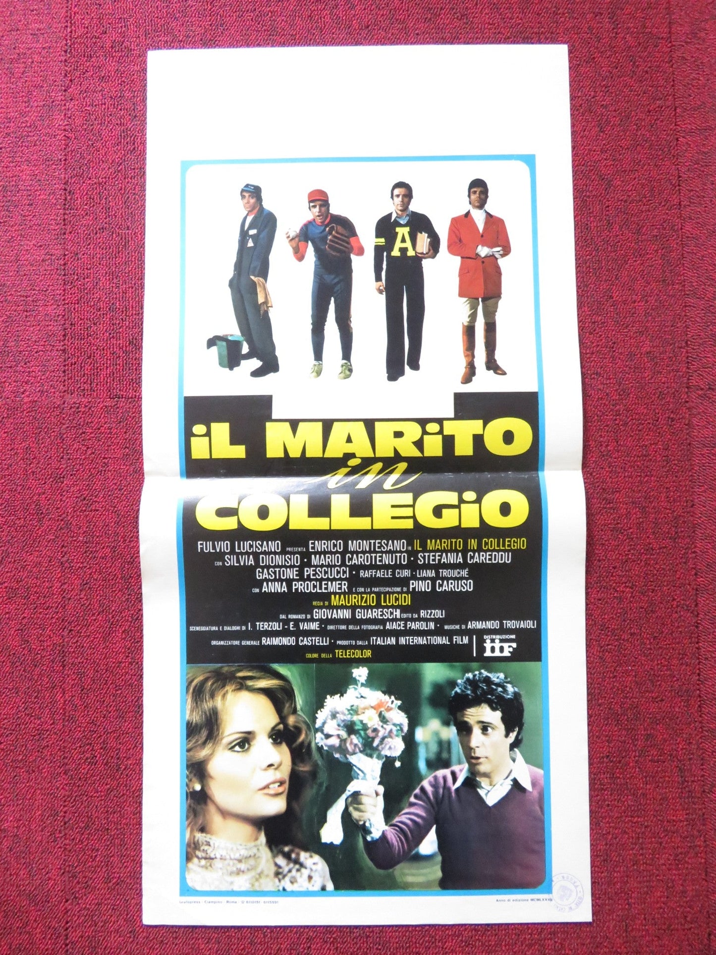 IL MARITO IN COLLEGIO ITALIAN LOCANDINA POSTER ENRICO MONTESANDO 1977 Rendezvous Cinema Movie posters