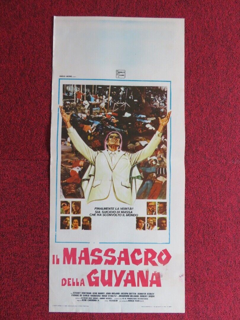 IL MASSACRO DELLA GUYANA ITALIAN LOCANDINA (27.5"x12.5") POSTER 1979 - Rendezvous Cinema