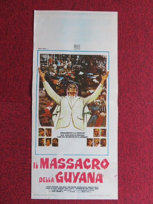 IL MASSACRO DELLA GUYANA ITALIAN LOCANDINA (27.5"x12.5") POSTER 1979 - Rendezvous Cinema