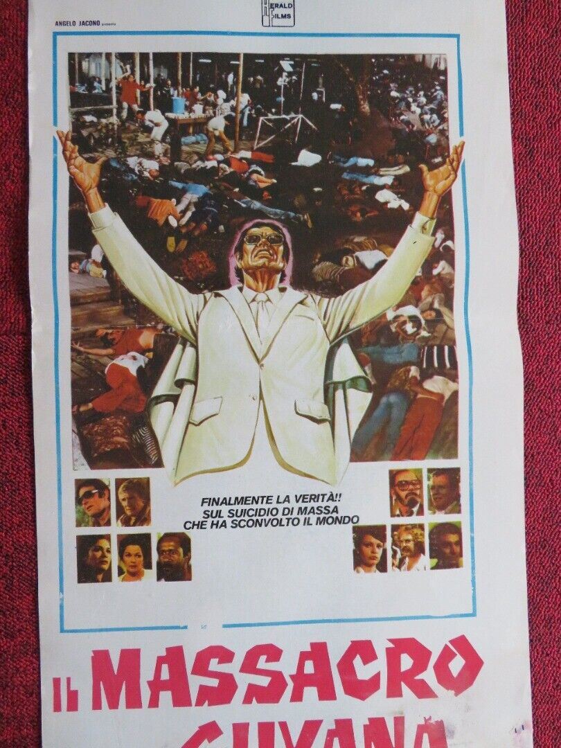 IL MASSACRO DELLA GUYANA ITALIAN LOCANDINA (27.5"x12.5") POSTER 1979 - Rendezvous Cinema