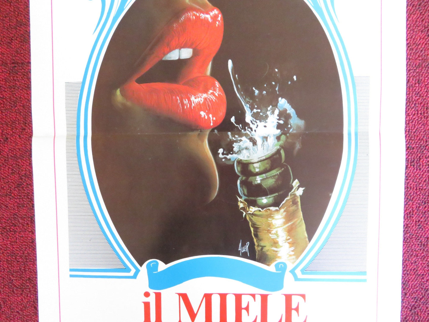 IL MIELE SULLA BOCCA ITALIAN LOCANDINA POSTER TRINITY LOREN VANESSA D'ORO 1986 Rendezvous Cinema Movie posters