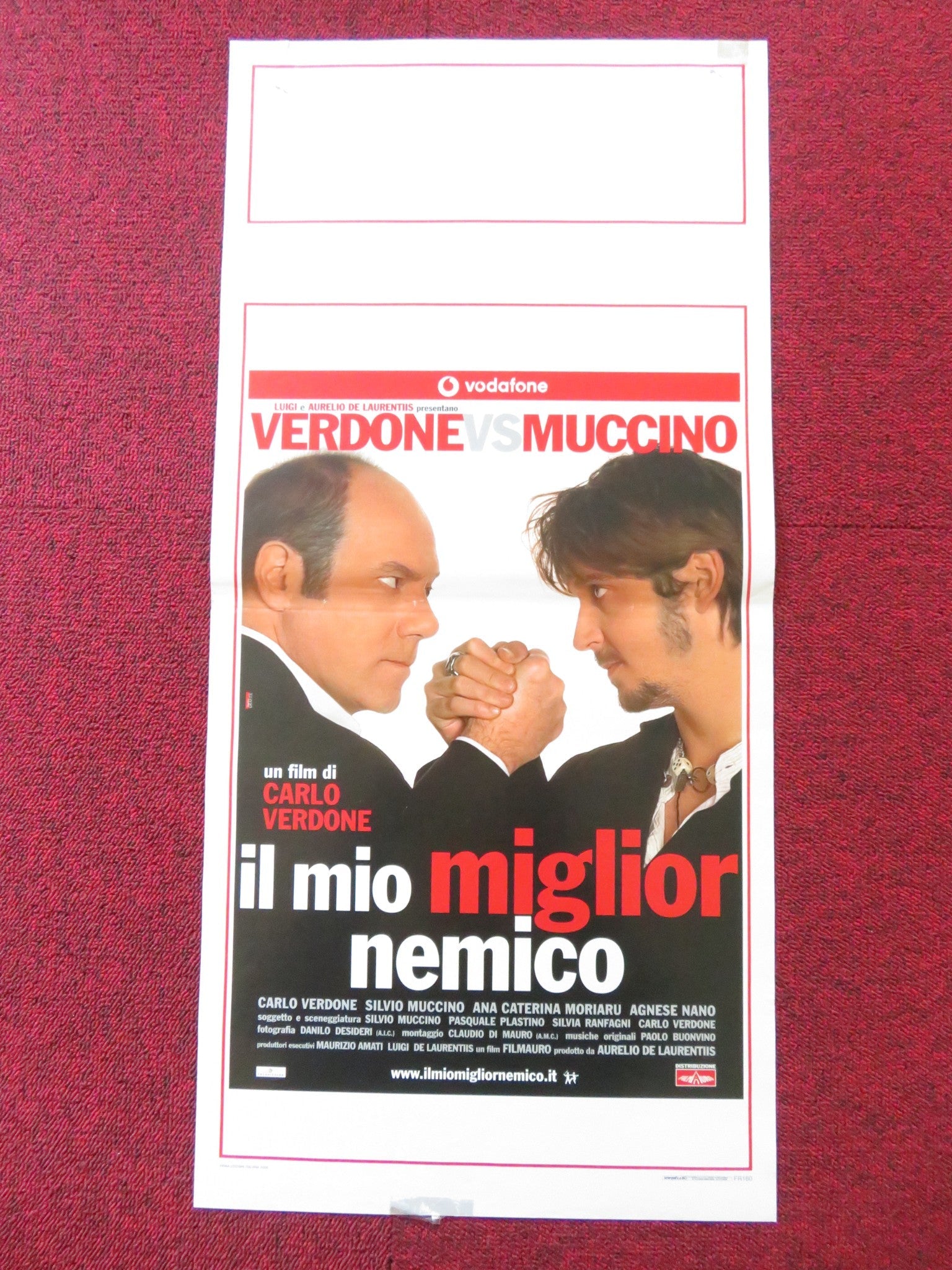 IL MIO MIGLIOR NEMICO ITALIAN LOCANDINA POSTER CARLO VERDONE SILVIO MUCCINO 2006 Rendezvous Cinema Movie posters
