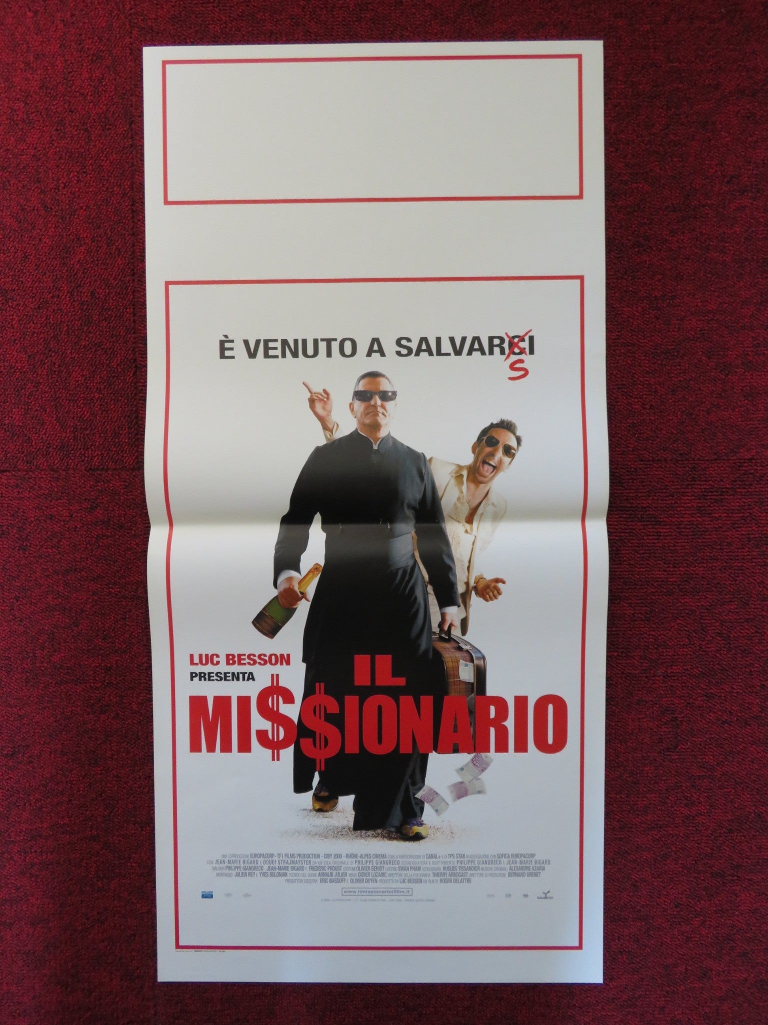 IL MISSIONNAIRE ITALIAN LOCANDINA POSTER LUC BESSON JEAN - MARIE BIGARD 2009 Rendezvous Cinema Movie posters