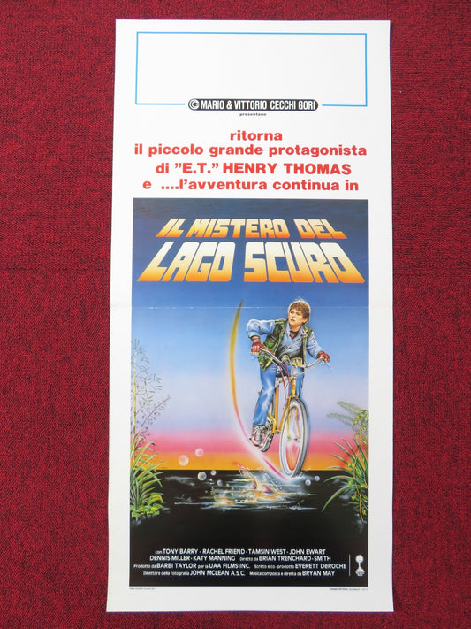 IL MISTERO DEL LAGO SCURO ITALIAN LOCANDINA POSTER HENRY THOMAS TONY BARRY 1987 Rendezvous Cinema Movie posters