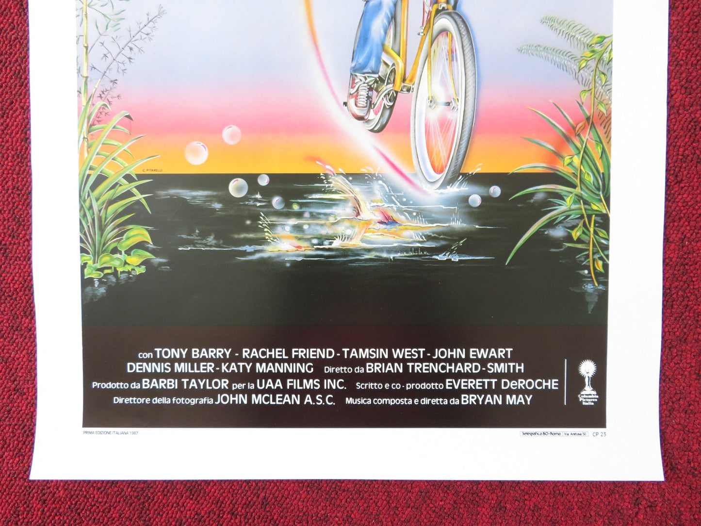 IL MISTERO DEL LAGO SCURO ITALIAN LOCANDINA POSTER HENRY THOMAS TONY BARRY 1987 Rendezvous Cinema Movie posters