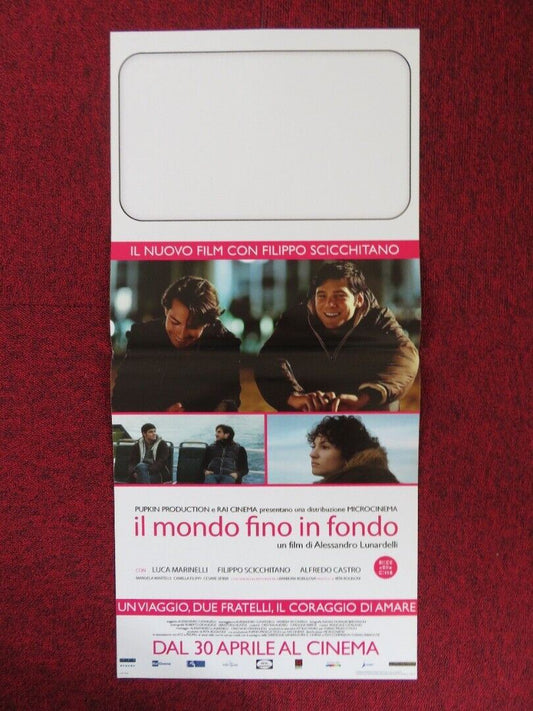 IL MONDO FINO IN FONDO ITALIAN LOCANDINA (27"x12.5") POSTER LUCA MARINELLI '13 Rendezvous Cinema Movie posters