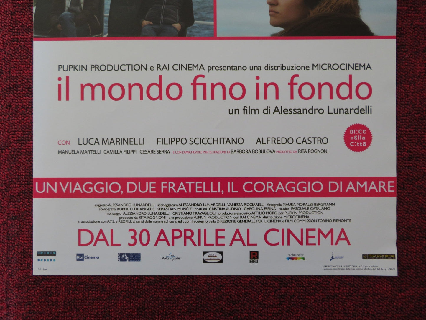 IL MONDO FINO IN FONDO ITALIAN LOCANDINA POSTER LUCA MARINELLI 2013 Rendezvous Cinema Movie posters
