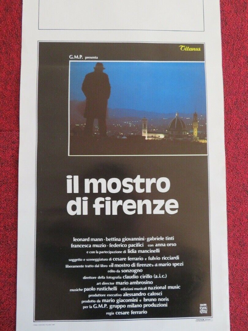 IL MOSTRO DI FIRENZE ITALIAN LOCANDINA (27.5"x13") POSTER 1986 - Rendezvous Cinema