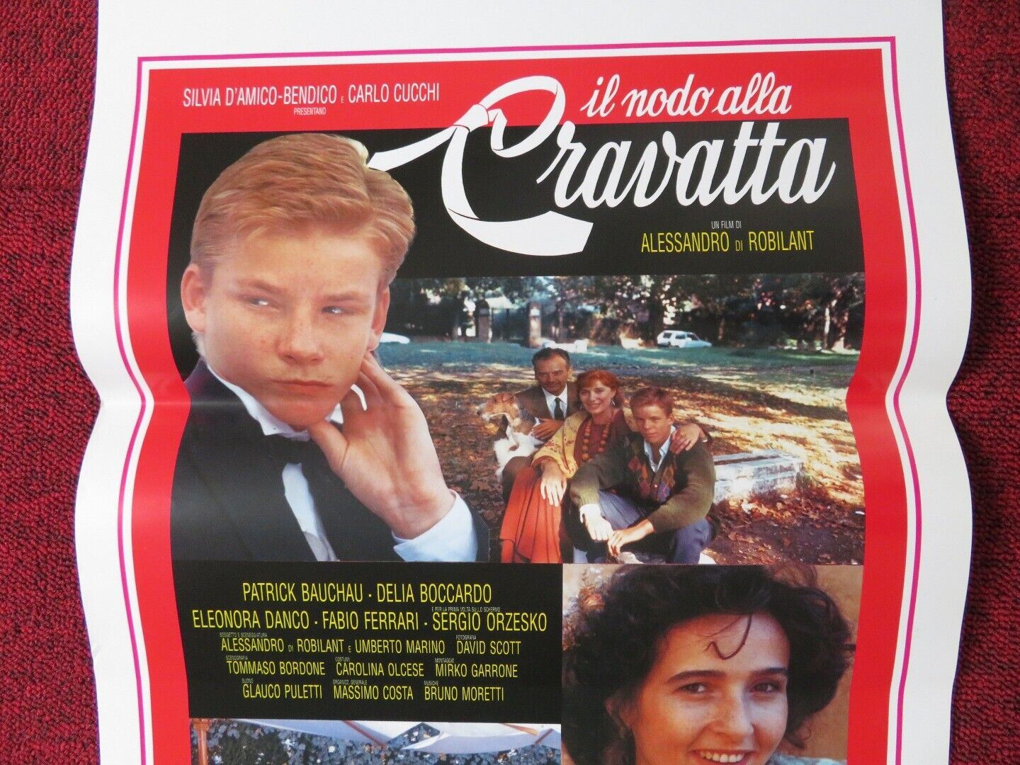 IL NODO ALLA CRAVATTA ITALIAN LOCANDINA (27.5"x13") POSTER PATRICK BAUCHAU 1991 Movie posters