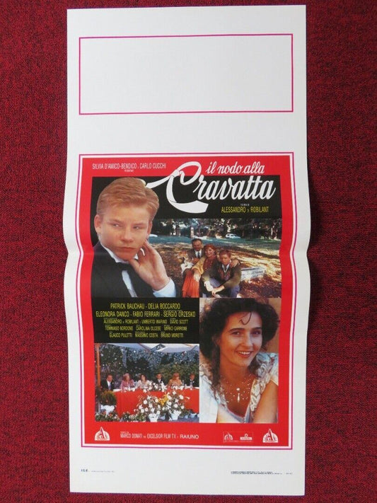 IL NODO ALLA CRAVATTA ITALIAN LOCANDINA (27.5"x13") POSTER PATRICK BAUCHAU 1991 Movie posters