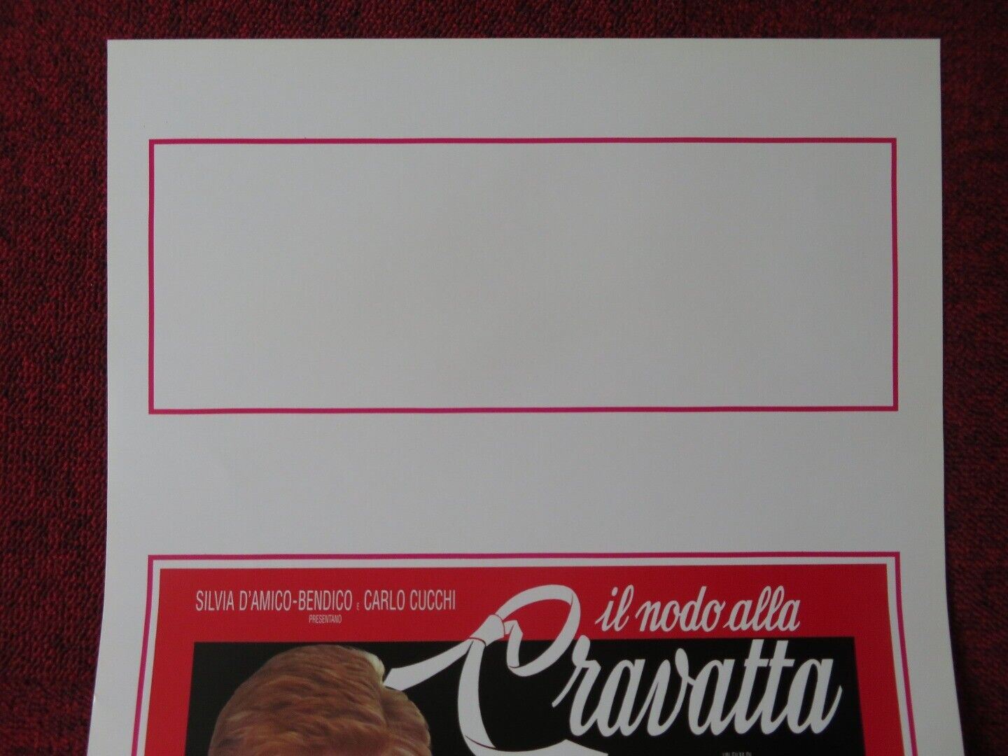 IL NODO ALLA CRAVATTA ITALIAN LOCANDINA (27.5"x13") POSTER PATRICK BAUCHAU 1991 Movie posters
