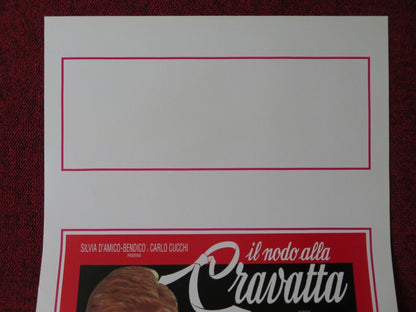IL NODO ALLA CRAVATTA ITALIAN LOCANDINA (27.5"x13") POSTER PATRICK BAUCHAU 1991 Movie posters