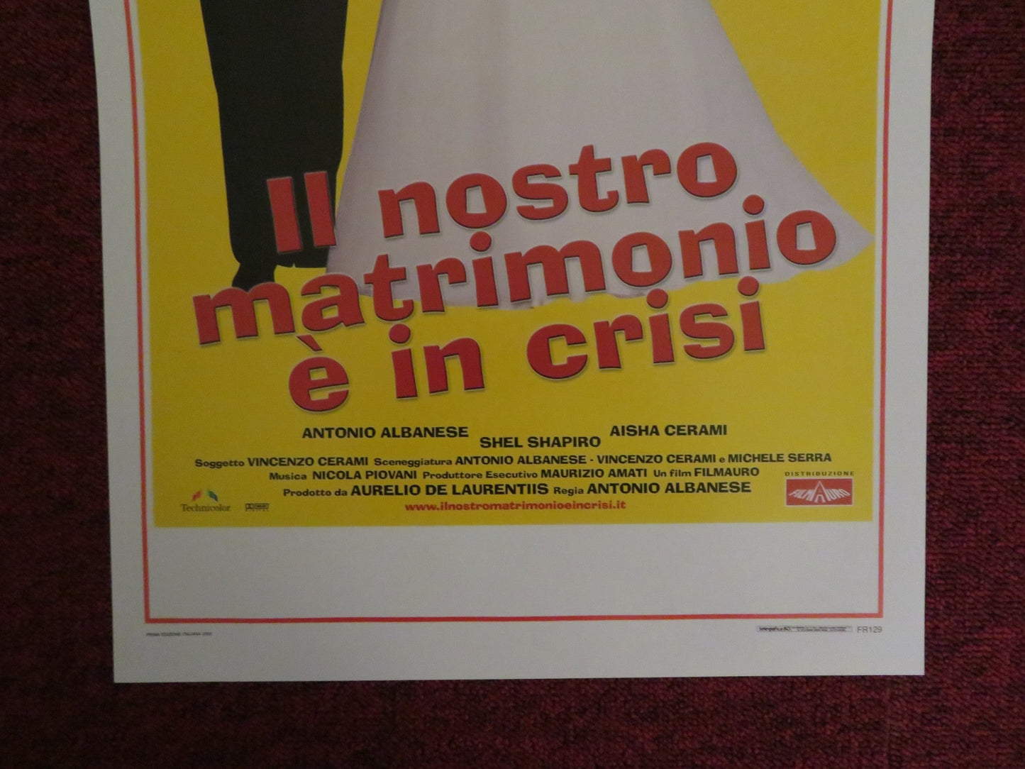 IL NOSTRO MATRIMONIO E IN CRISI ITALIAN LOCANDINA POSTER ERMINIO ABATE 2002 Rendezvous Cinema Movie posters