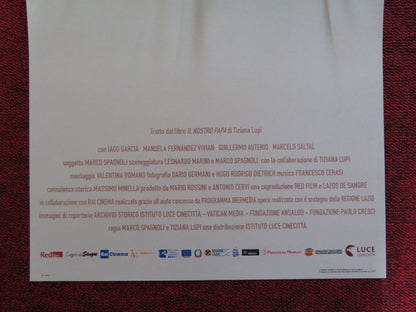 IL NOSTRO PAPA ITALIAN LOCANDINA POSTER MANU FERNANDEZ IAGO GARCIA 2019 Rendezvous Cinema Movie posters