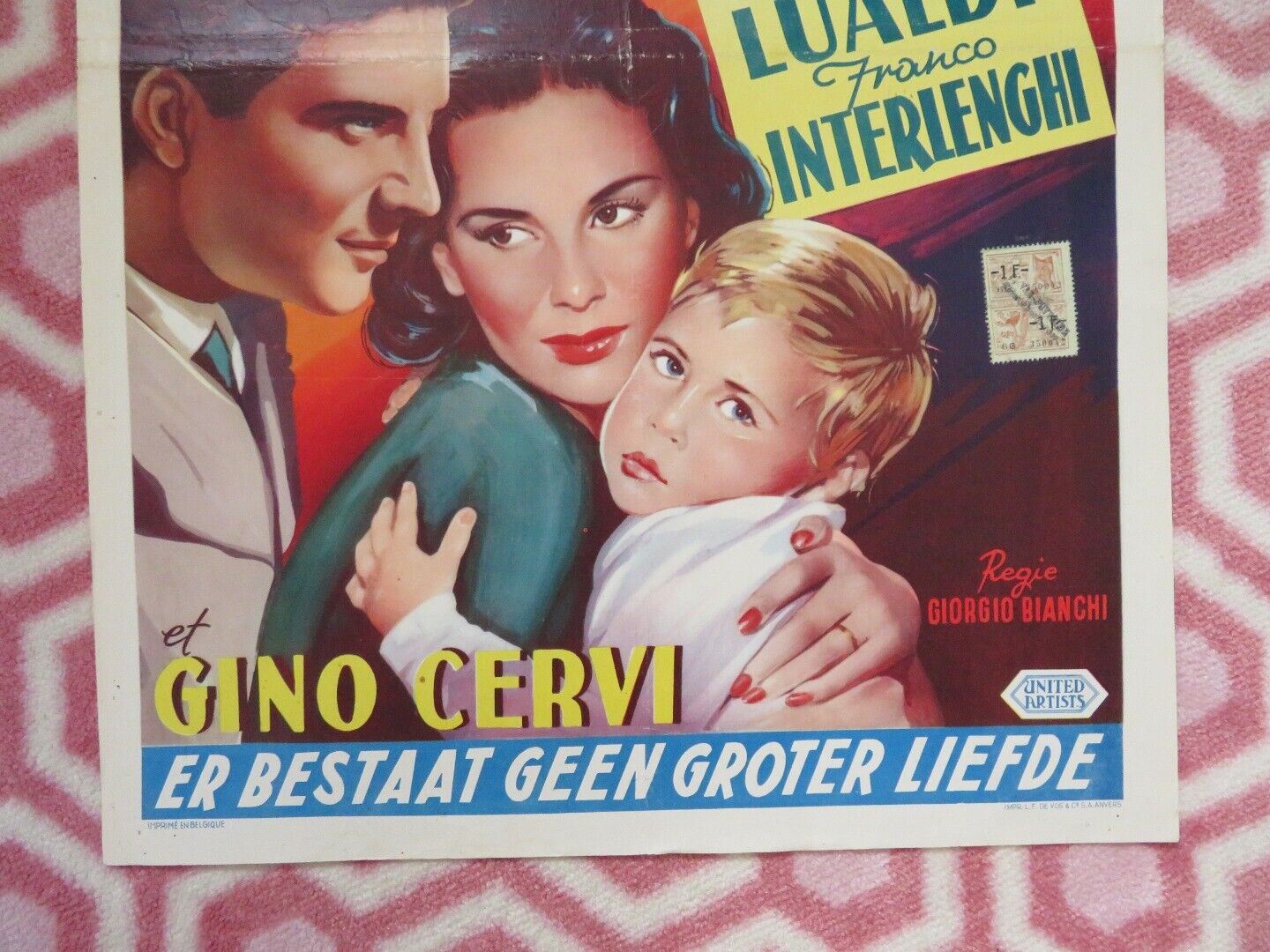 IL N'YA PLUS GRAND AMOUR BELGIUM (21.5"x14") POSTER 1955 ANTONELLA LUALDI Movie posters
